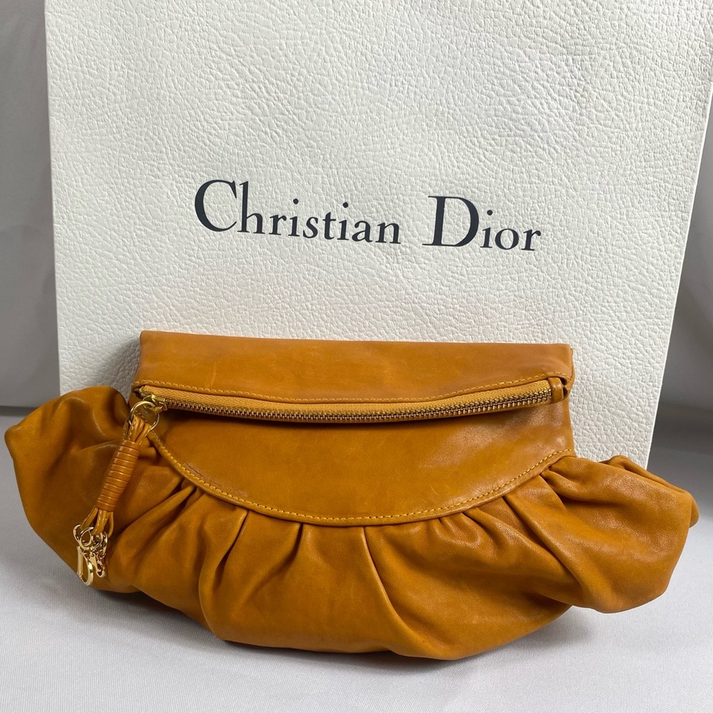 Christian Dior Gipsy Fold Over Clutch Bag